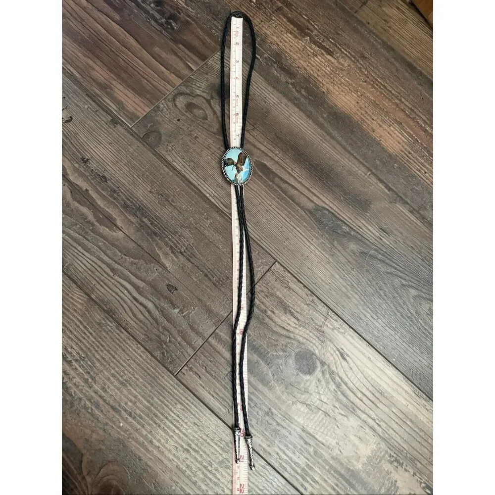 The Frontier Spirit: Southwestern Eagle Bolo Tie New